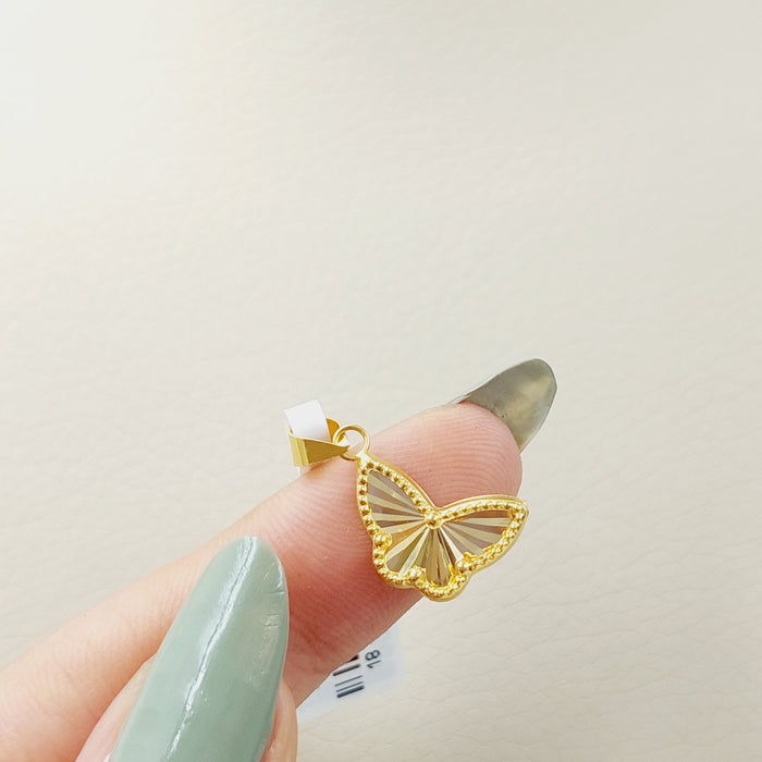 Butterfly Pendant Made Of 18K Yellow Gold by Saeed Jewelry-28518