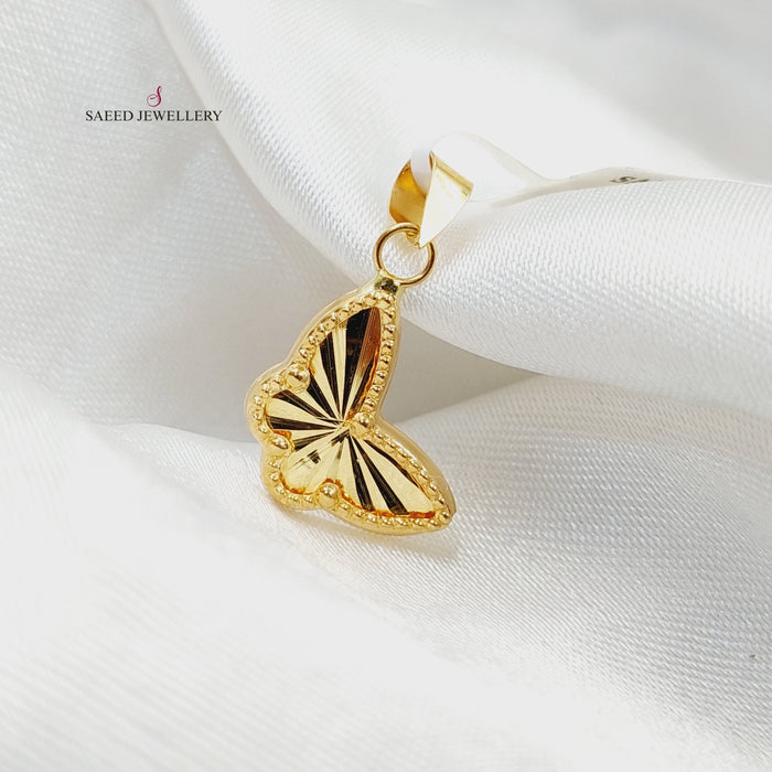 18K تعليقة فراشة-مجوهرات الشيخ سعيد-Saeed Jewelry