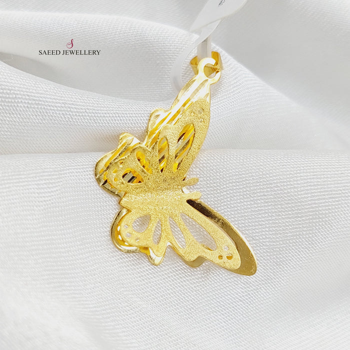 Butterfly Pendant  Made Of 18K Yellow Gold by Saeed Jewelry-29646