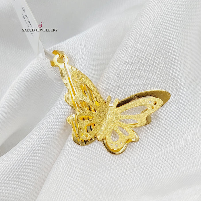 Butterfly Pendant  Made Of 18K Yellow Gold by Saeed Jewelry-29646