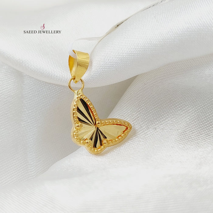 18K تعليقة فراشة-مجوهرات الشيخ سعيد-Saeed Jewelry