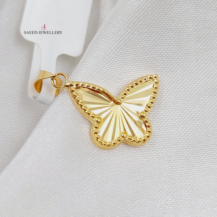 Butterfly Pendant Made Of 18K Yellow Gold by Saeed Jewelry-28517
