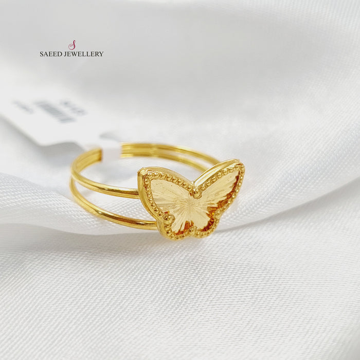 18K خاتم فراشة-مجوهرات الشيخ سعيد-Saeed Jewelry