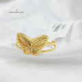 18KK خاتم فراشة-مجوهرات الشيخ سعيد-Saeed Jewelry