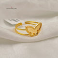 18K خاتم فراشة-مجوهرات الشيخ سعيد-Saeed Jewelry