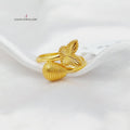 21K Butterfly Ring Made of 21K Yellow Gold by Saeed Jewelry-27098