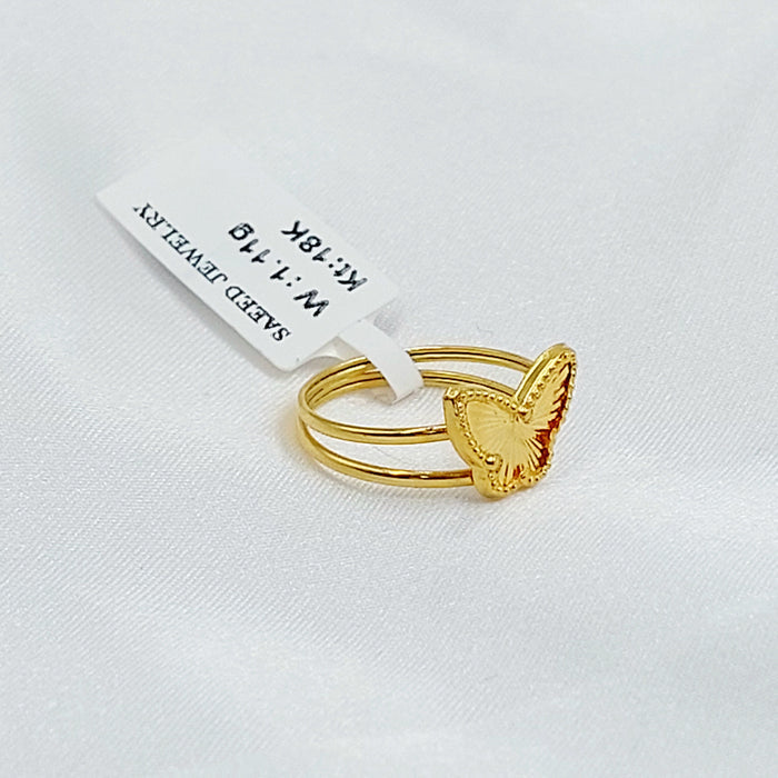 18K خاتم فراشة-مجوهرات الشيخ سعيد-Saeed Jewelry