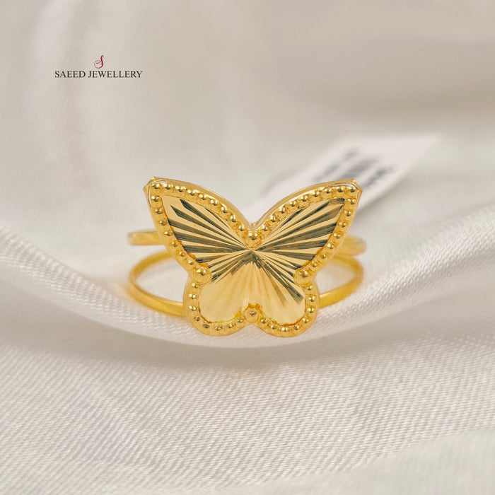 18K خاتم فراشة-مجوهرات الشيخ سعيد-Saeed Jewelry