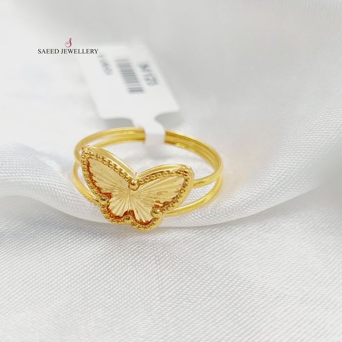 18K خاتم فراشة-مجوهرات الشيخ سعيد-Saeed Jewelry