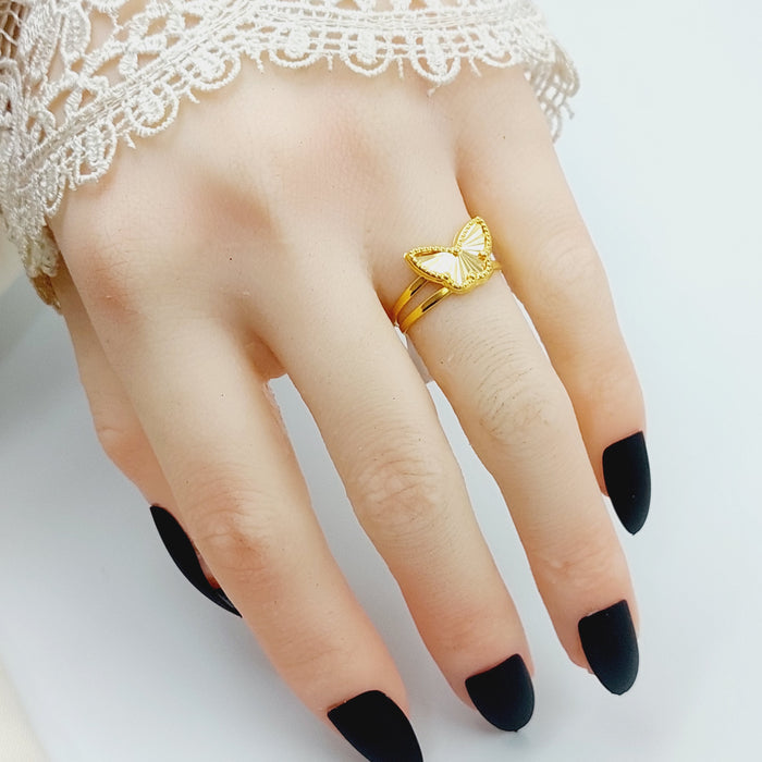 Butterfly Ring Made Of 18K Yellow Gold by Saeed Jewelry-28515
