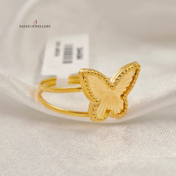 18K خاتم فراشة-مجوهرات الشيخ سعيد-Saeed Jewelry