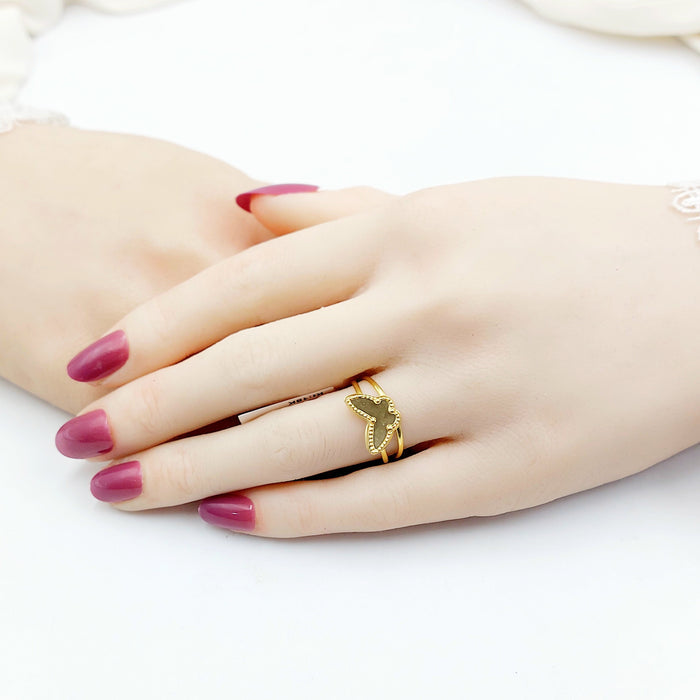 18K خاتم فراشة-مجوهرات الشيخ سعيد-Saeed Jewelry