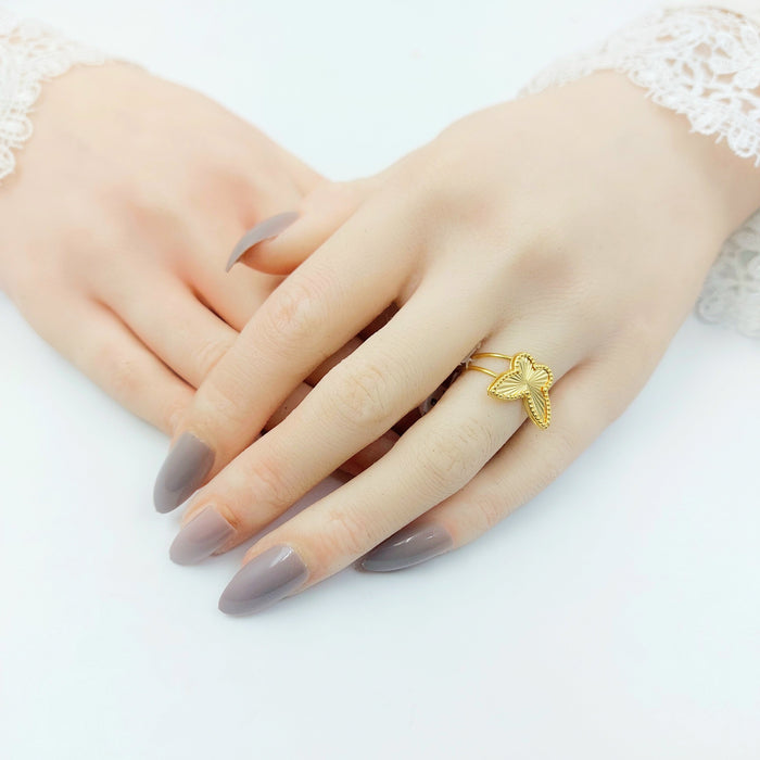 18K خاتم فراشة-مجوهرات الشيخ سعيد-Saeed Jewelry