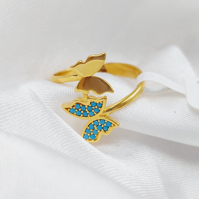 21K Butterfly Turkish Ring Made of 21K Yellow Gold by Saeed Jewelry-25860