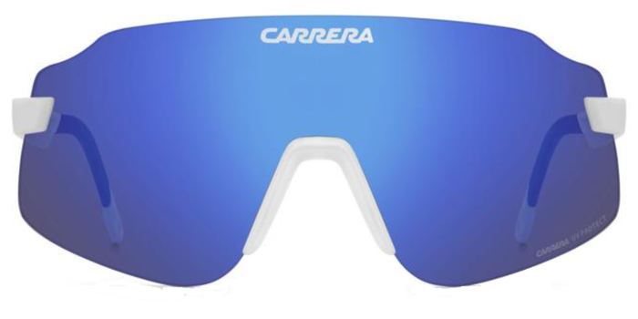 Carrera C Sport 16/S #colour_matte white/brown with blue mirror