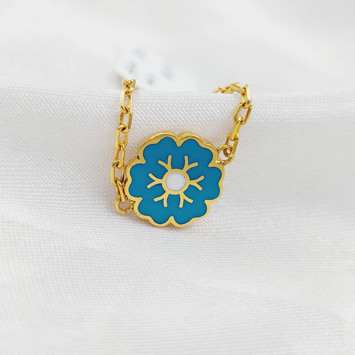21K Chain Ring Made of 21K Yellow Gold by Saeed Jewelry-25429
