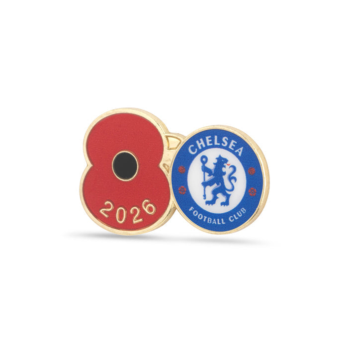 Chelsea Poppy Football Pin 2026