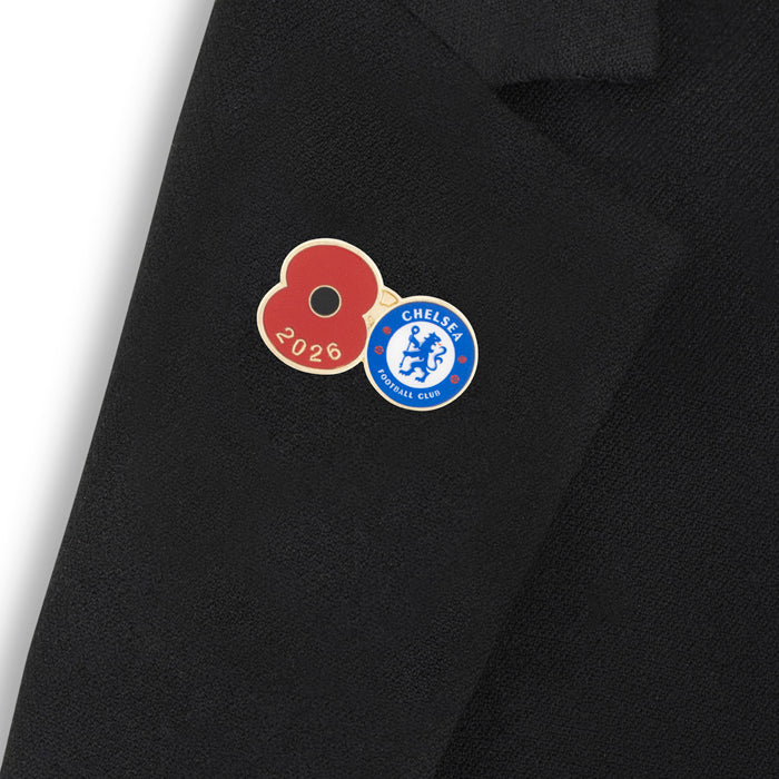 Chelsea Poppy Football Pin 2026