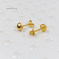 Children's Earrings  Made Of 18K Yellow Gold by Saeed Jewelry-29542