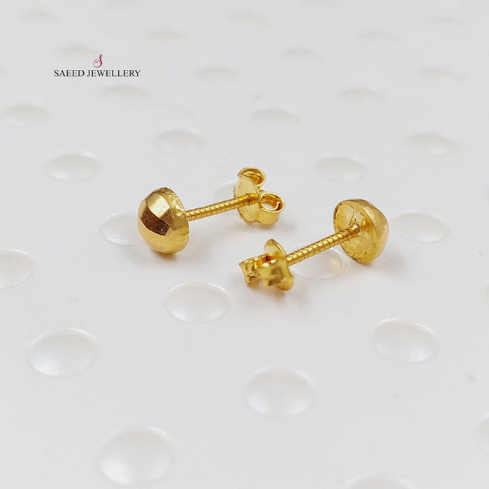 Children's Earrings  Made Of 18K Yellow Gold by Saeed Jewelry-29548