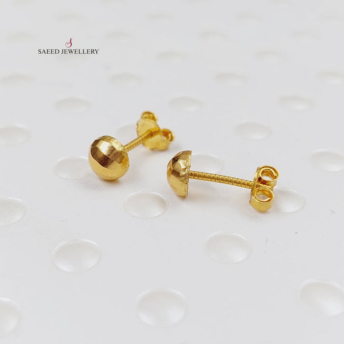 Children's Earrings  Made Of 18K Yellow Gold by Saeed Jewelry-29542