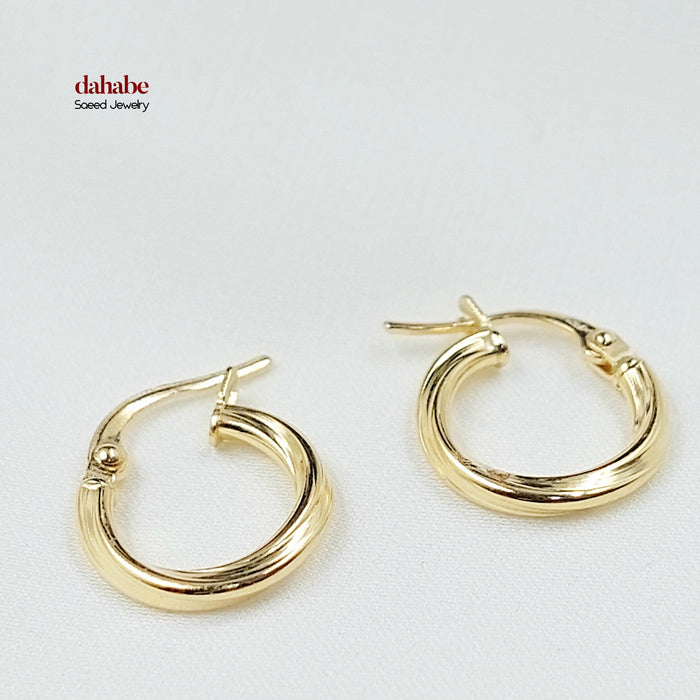 18K حلق ذبلة اطفال-مجوهرات الشيخ سعيد-Saeed Jewelry