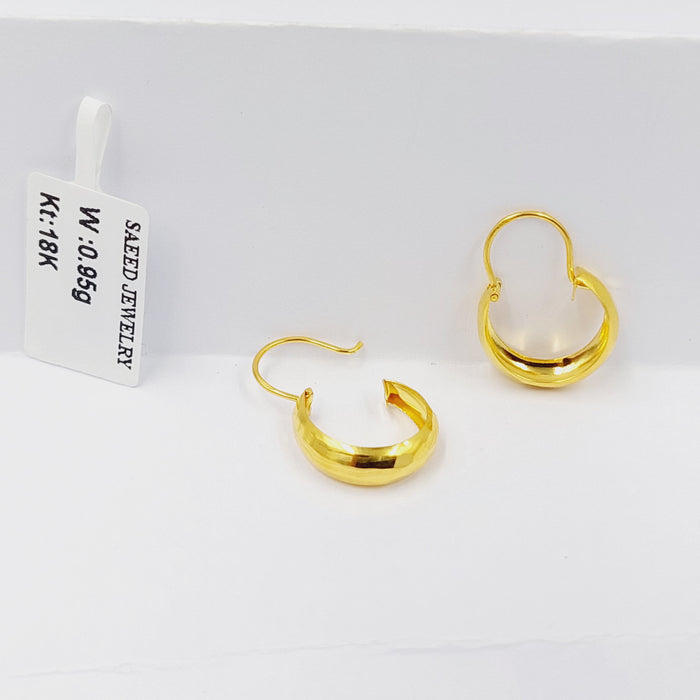18K حلق ذبلة اطفال-مجوهرات الشيخ سعيد-Saeed Jewelry