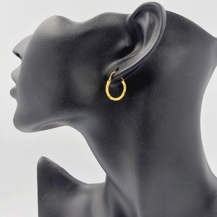 18K حلق ذبلة اطفال-مجوهرات الشيخ سعيد-Saeed Jewelry