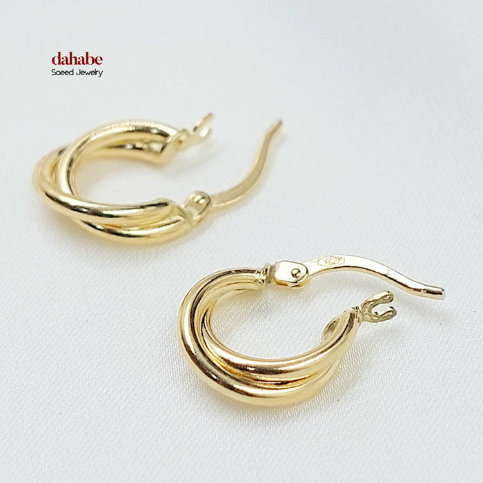 18K حلق ذبلة اطفال-مجوهرات الشيخ سعيد-Saeed Jewelry