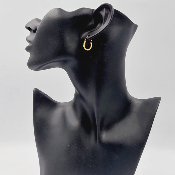 18K حلق ذبلة اطفال-مجوهرات الشيخ سعيد-Saeed Jewelry