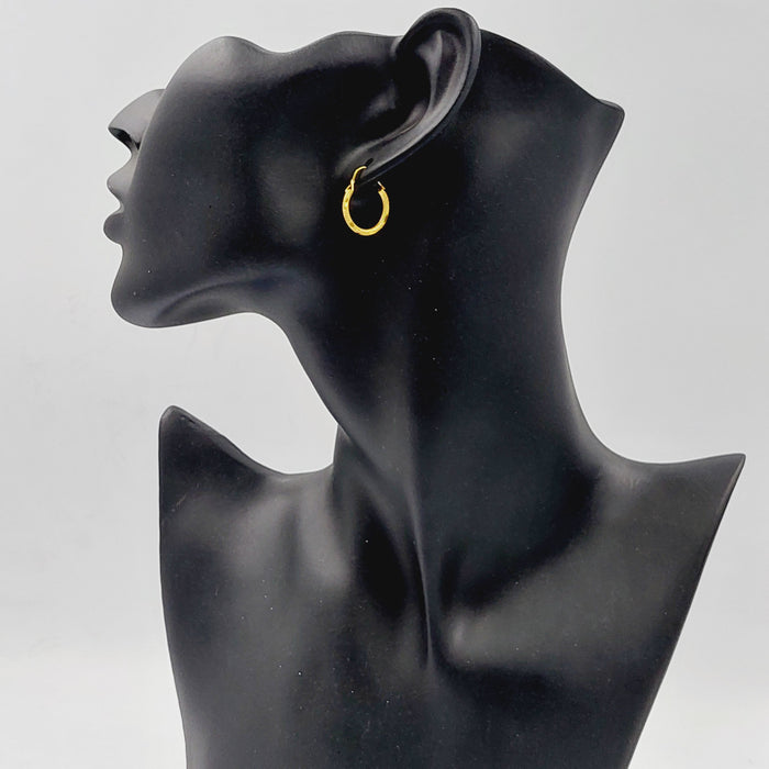 18K حلق ذبلة اطفال-مجوهرات الشيخ سعيد-Saeed Jewelry