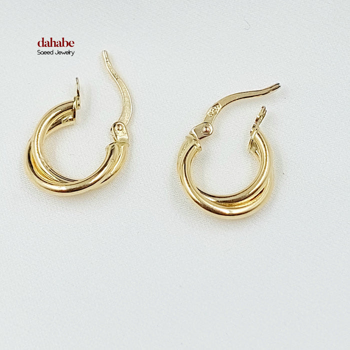 18K حلق ذبلة اطفال-مجوهرات الشيخ سعيد-Saeed Jewelry