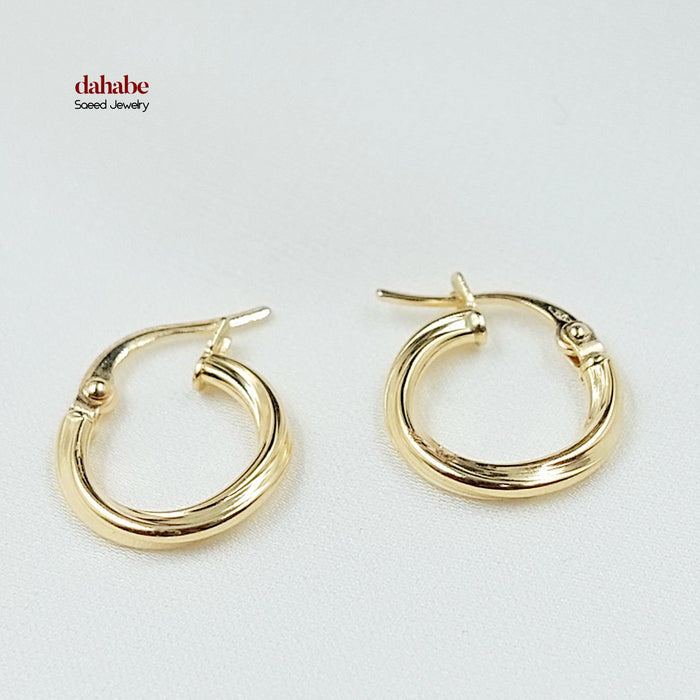 18K حلق ذبلة اطفال-مجوهرات الشيخ سعيد-Saeed Jewelry