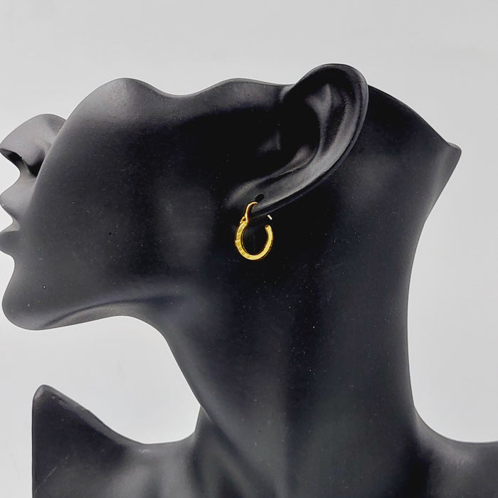 18K حلق ذبلة اطفال-مجوهرات الشيخ سعيد-Saeed Jewelry