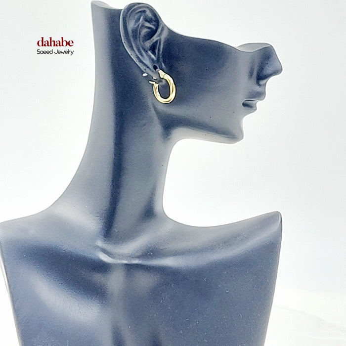 18K حلق ذبلة اطفال-مجوهرات الشيخ سعيد-Saeed Jewelry