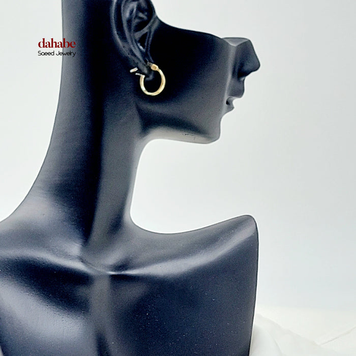 18K حلق ذبلة اطفال-مجوهرات الشيخ سعيد-Saeed Jewelry