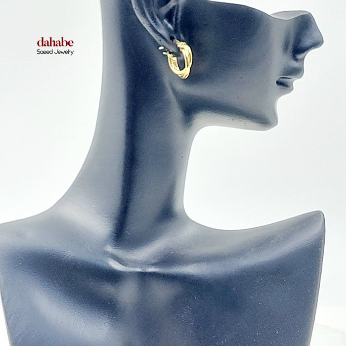18K حلق ذبلة اطفال-مجوهرات الشيخ سعيد-Saeed Jewelry
