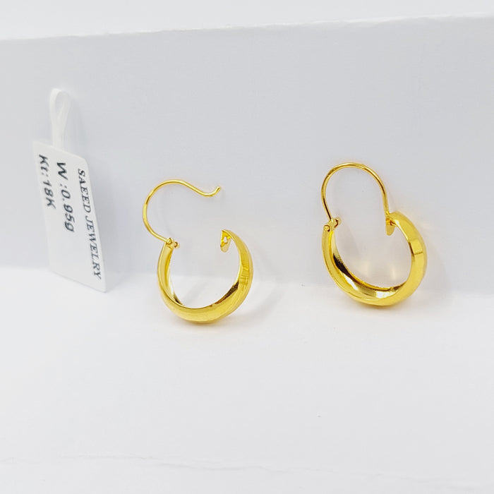 18K حلق ذبلة اطفال-مجوهرات الشيخ سعيد-Saeed Jewelry