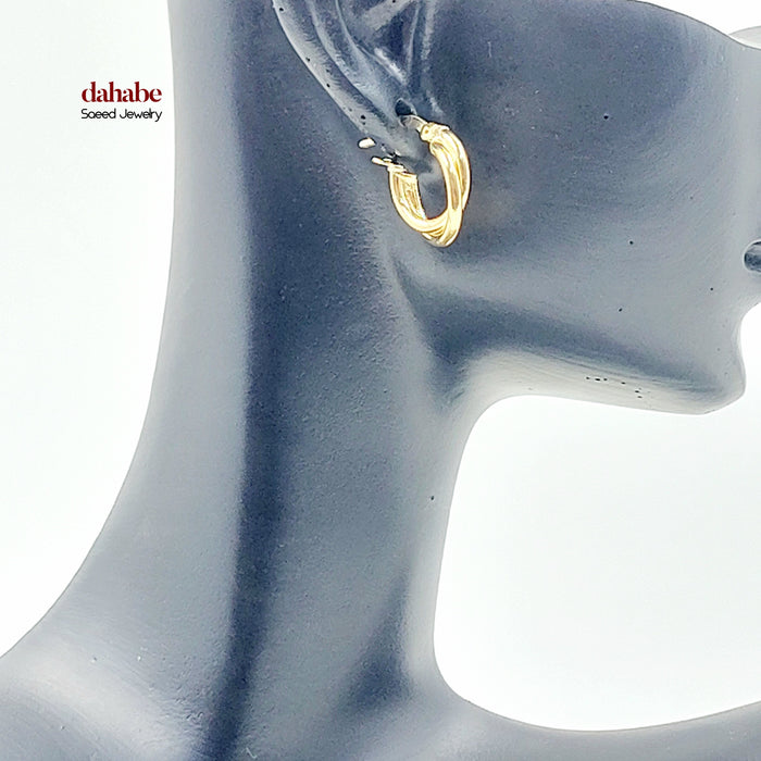 18K حلق ذبلة اطفال-مجوهرات الشيخ سعيد-Saeed Jewelry