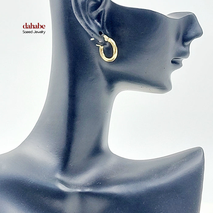 18K حلق ذبلة اطفال-مجوهرات الشيخ سعيد-Saeed Jewelry