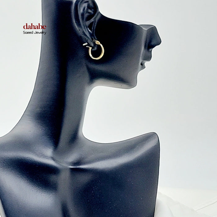 18K حلق ذبلة اطفال-مجوهرات الشيخ سعيد-Saeed Jewelry