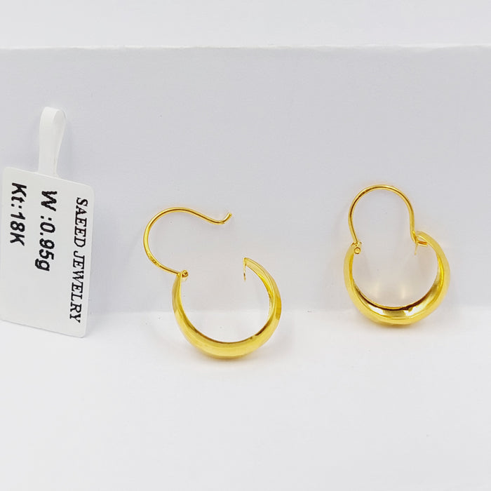 18K حلق ذبلة اطفال-مجوهرات الشيخ سعيد-Saeed Jewelry