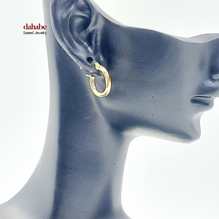 18K حلق ذبلة اطفال-مجوهرات الشيخ سعيد-Saeed Jewelry