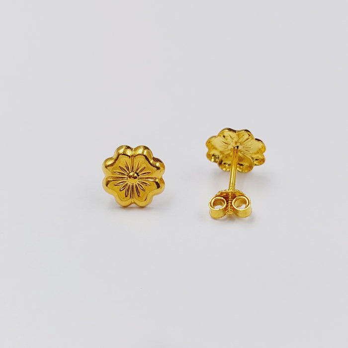 18K حلق برغي اطفال-مجوهرات الشيخ سعيد-Saeed Jewelry