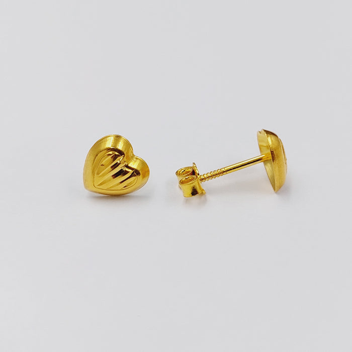 18K حلق برغي اطفال-مجوهرات الشيخ سعيد-Saeed Jewelry