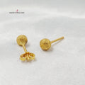 18K حلق برغي اطفال-مجوهرات الشيخ سعيد-Saeed Jewelry