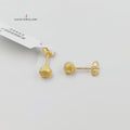 18K حلق برغي اطفال-مجوهرات الشيخ سعيد-Saeed Jewelry