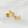 21K حلق برغي اطفال-مجوهرات الشيخ سعيد-Saeed Jewelry