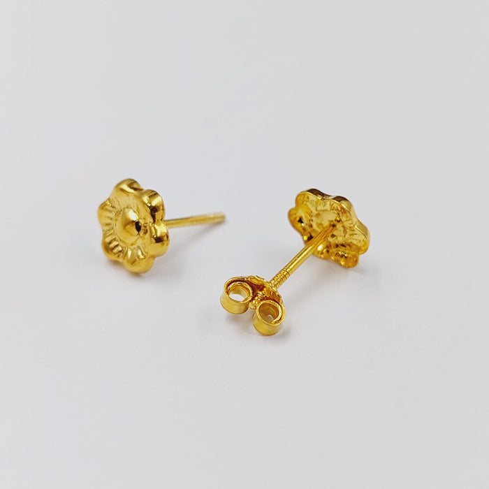 18K حلق برغي اطفال-مجوهرات الشيخ سعيد-Saeed Jewelry