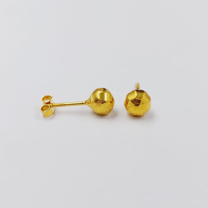 18K حلق برغي اطفال-مجوهرات الشيخ سعيد-Saeed Jewelry